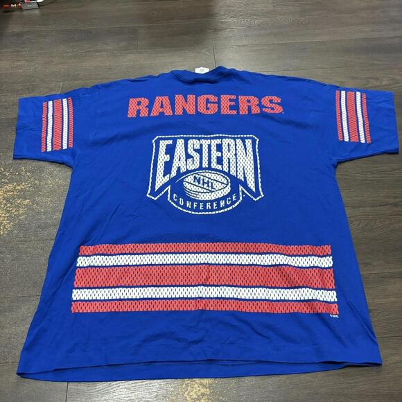 Vintage Pro Player New York Rangers Jersey T Shirt 90s - Picture 4 of 5